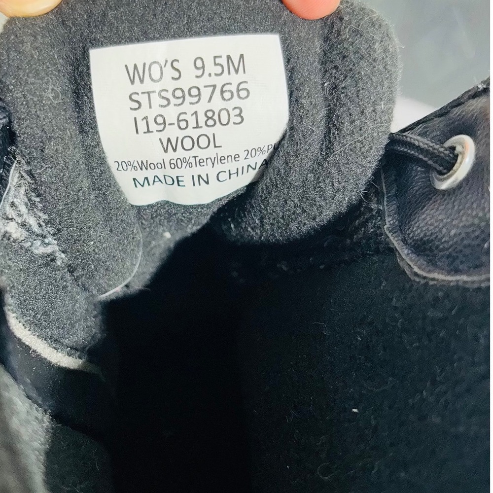 FINAL SALE 🚨 Sperry Syren Gulf Women's Duck Wool Boot 9.5 Grey/Black STS99766 - Picture 8 of 8